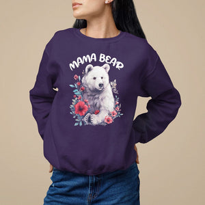 Mother's Day Mama Bear Best Mom Sweatshirt TS09 Purple Printyourwear