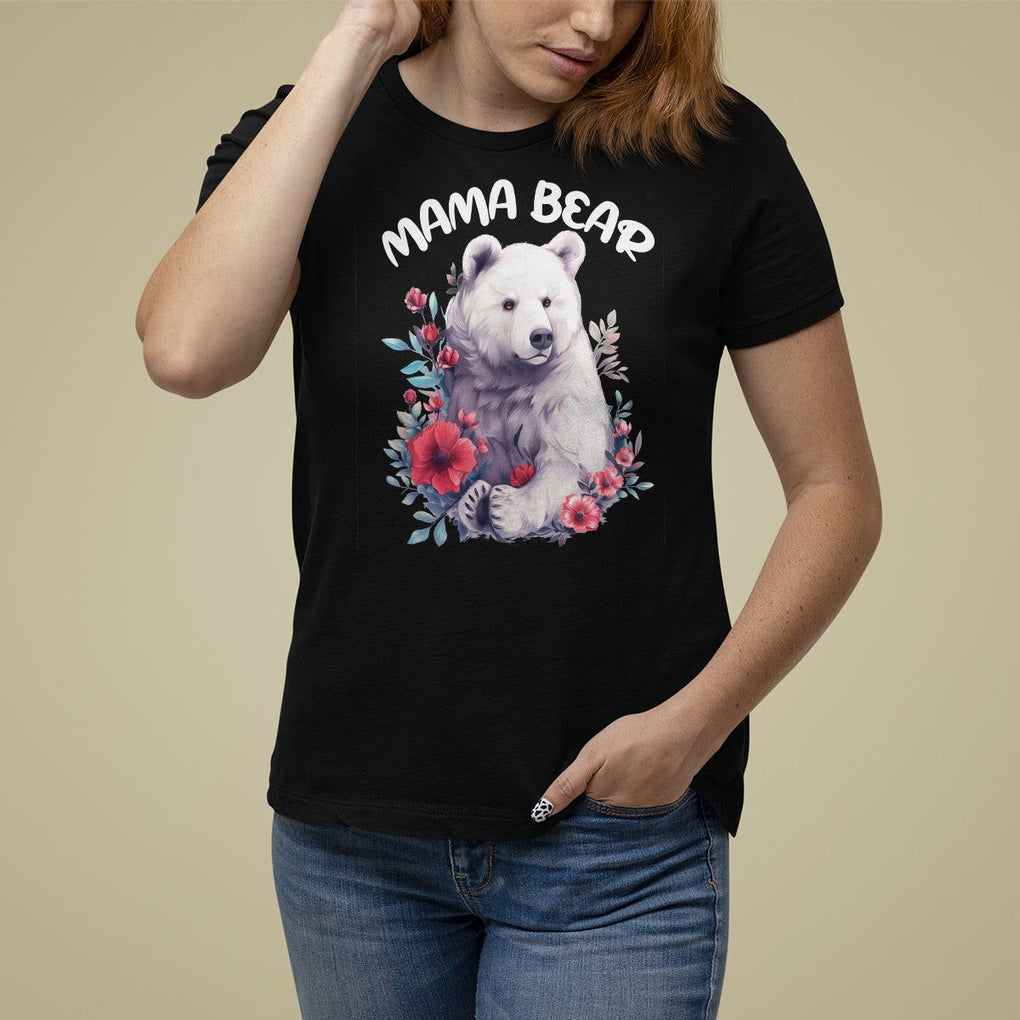 Mother's Day Mama Bear Best Mom T Shirt For Women TS09 Black Printyourwear