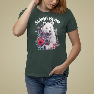 Mother's Day Mama Bear Best Mom T Shirt For Women TS09 Dark Forest Green Printyourwear