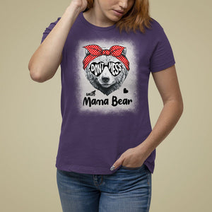 Mother's Day T Shirt For Women Don't Mess With Mama Bear Sunglasses TS09 Purple Printyourwear