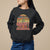 Mother's Day Grandma Groovy Floral Hippie Retro Flower Sweatshirt TS09 Black Printyourwear