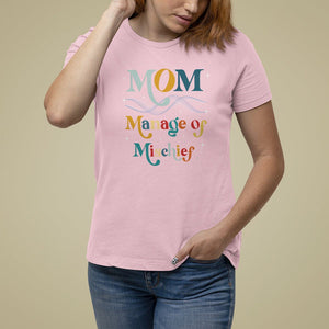 Mother's Day T Shirt For Women Manager of Mischief Funny Mom Wizard Magic TS09 Light Pink Printyourwear