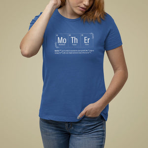 Mother's Day T Shirt For Women Funny Mother Periodic Table Science Chemistry Mom TS09 Royal Blue Printyourwear