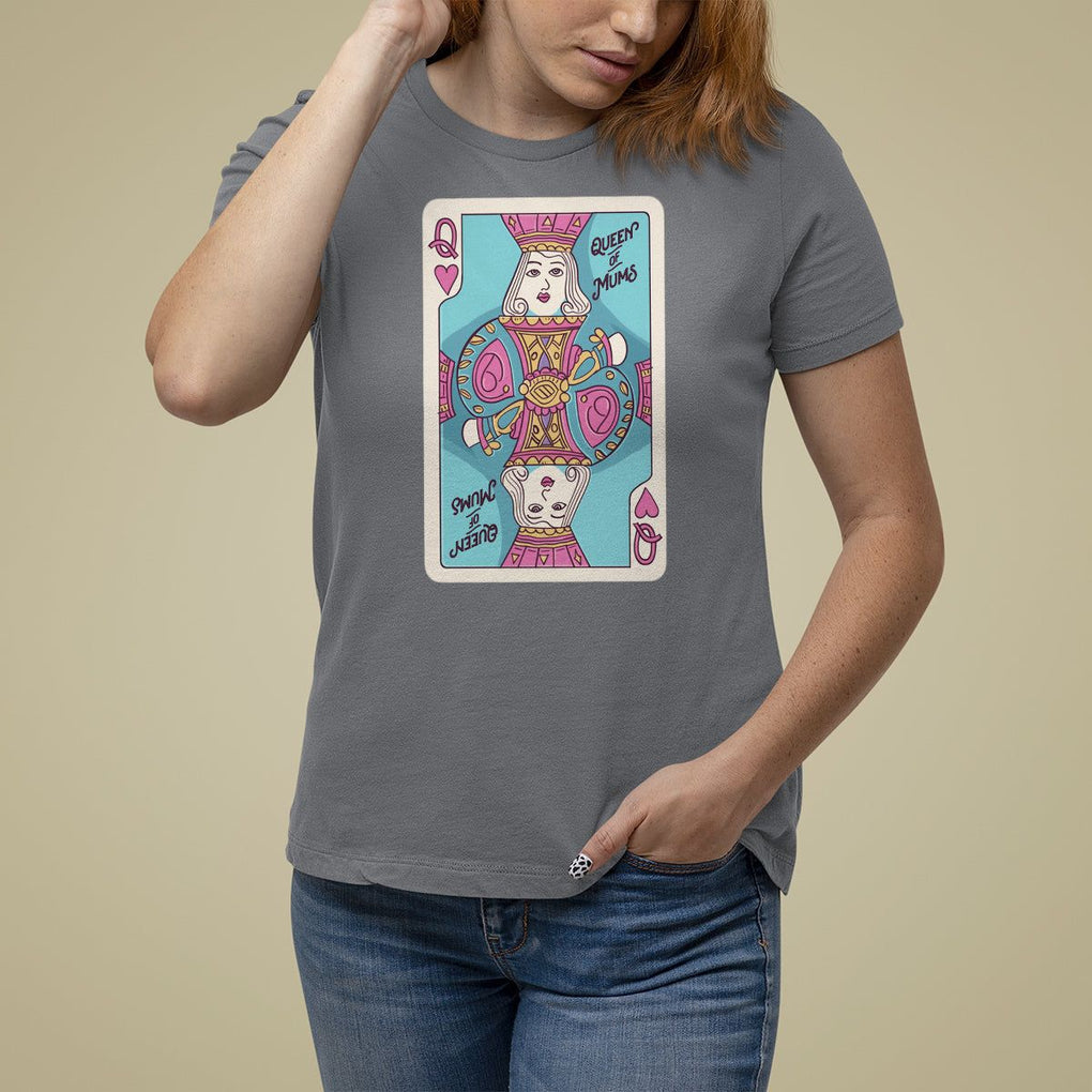 Mother's Day T Shirt For Women Queen Of Mums Best Mom Ever TS09 Charcoal Printyourwear