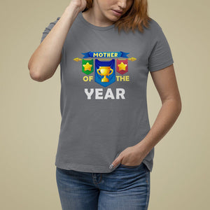 Mother's Day T Shirt For Women Mother Of The Year Award Medal TS09 Charcoal Printyourwear
