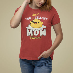 Mother's Day T Shirt For Women Most Eggcelent Mom Cute Egg TS09 Red Printyourwear