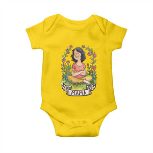 Mother's Day Mama Picture Baby Onesie TS09 Daisy Print Your Wear