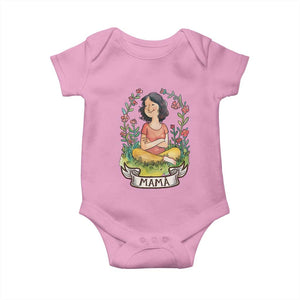 Mother's Day Mama Picture Baby Onesie TS09 Light Pink Print Your Wear