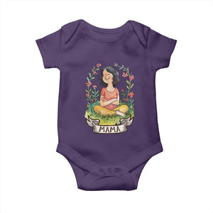 Mother's Day Mama Picture Baby Onesie TS09 Purple Print Your Wear