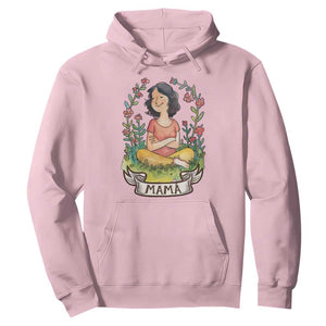 Mother's Day Mama Picture Hoodie TS09 Light Pink Print Your Wear