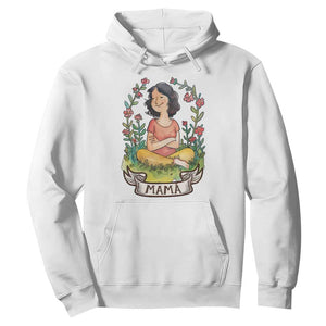 Mother's Day Mama Picture Hoodie TS09 White Print Your Wear