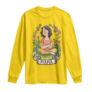 Mother's Day Mama Picture Long Sleeve Shirt TS09 Daisy Print Your Wear