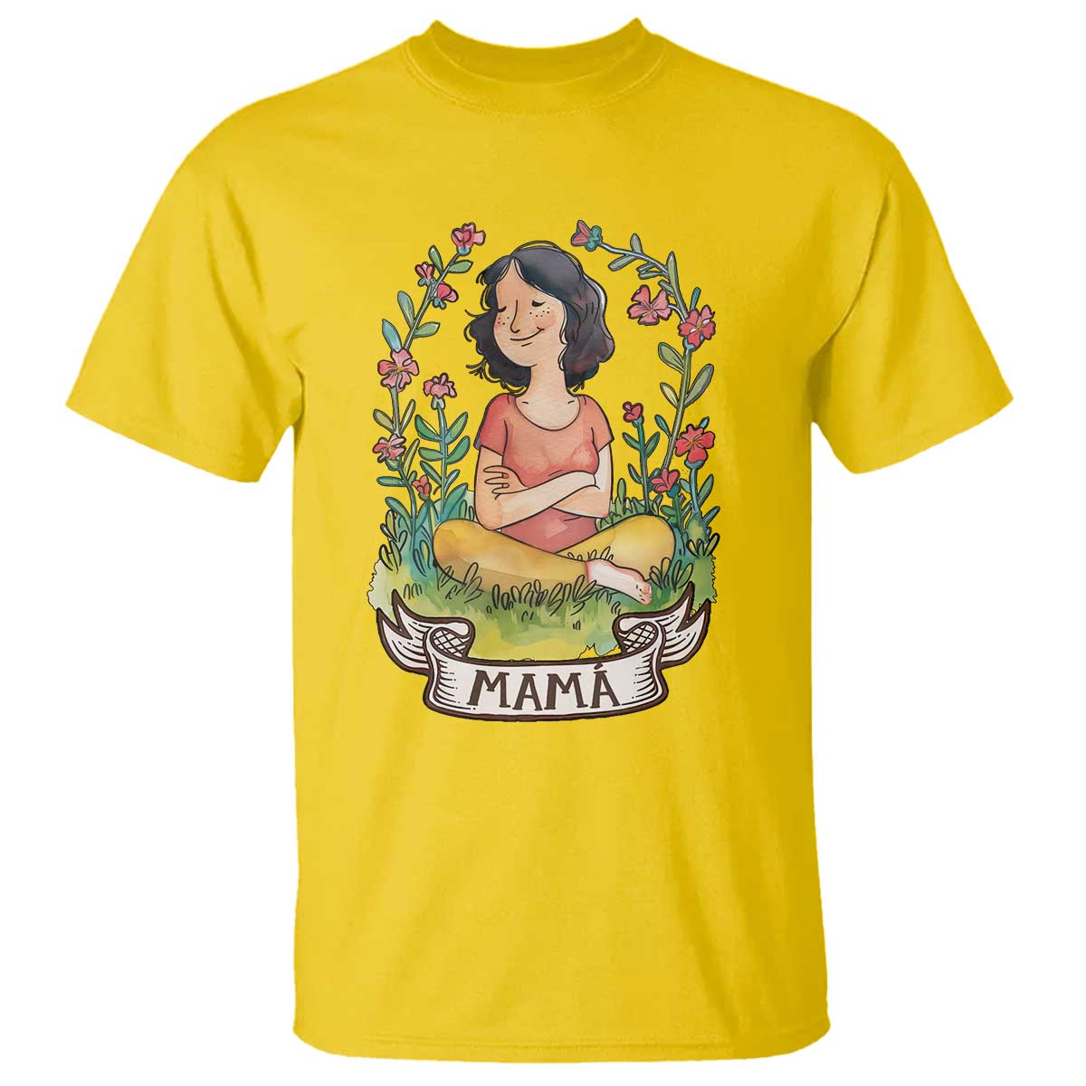 Mother's Day Mama Picture T Shirt TS09 Daisy Print Your Wear