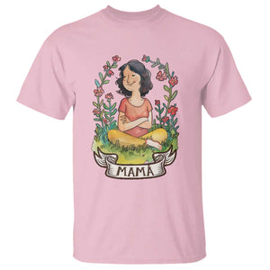 Mother's Day Mama Picture T Shirt TS09 Light Pink Print Your Wear