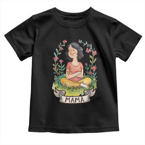 Mother's Day Mama Picture Toddler T Shirt TS09 Black Print Your Wear