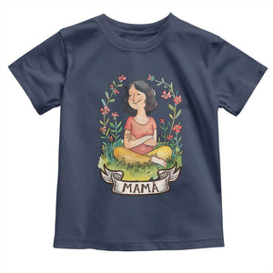 Mother's Day Mama Picture Toddler T Shirt TS09 Navy Print Your Wear