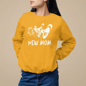 Mother's Day Sweatshirt New Mom Funny Eyes Need More Sleep TS09 Gold Printyourwear