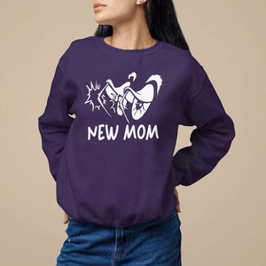 Mother's Day Sweatshirt New Mom Funny Eyes Need More Sleep TS09 Purple Printyourwear
