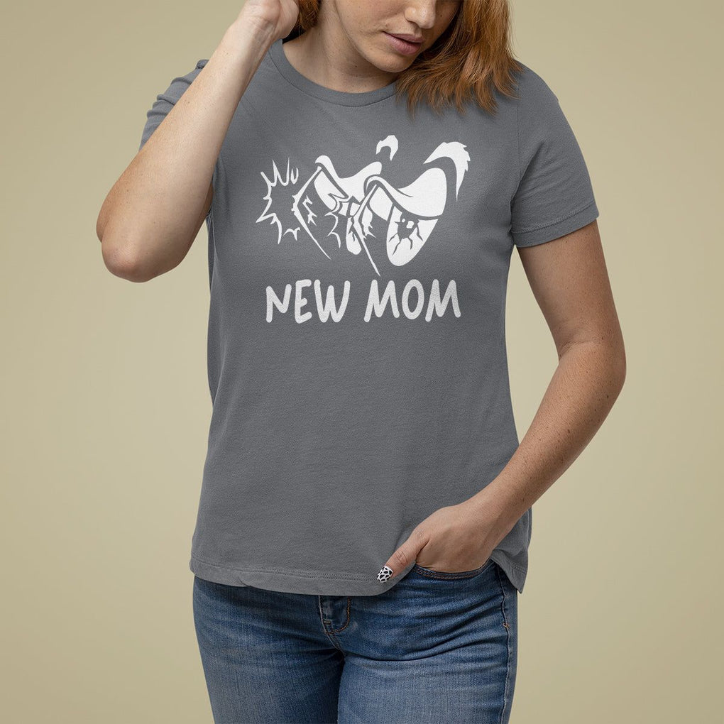 Mother's Day T Shirt For Women New Mom Funny Eyes Need More Sleep TS09 Charcoal Printyourwear