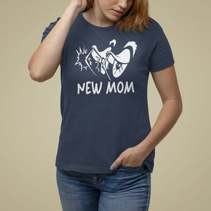 Mother's Day T Shirt For Women New Mom Funny Eyes Need More Sleep TS09 Navy Printyourwear