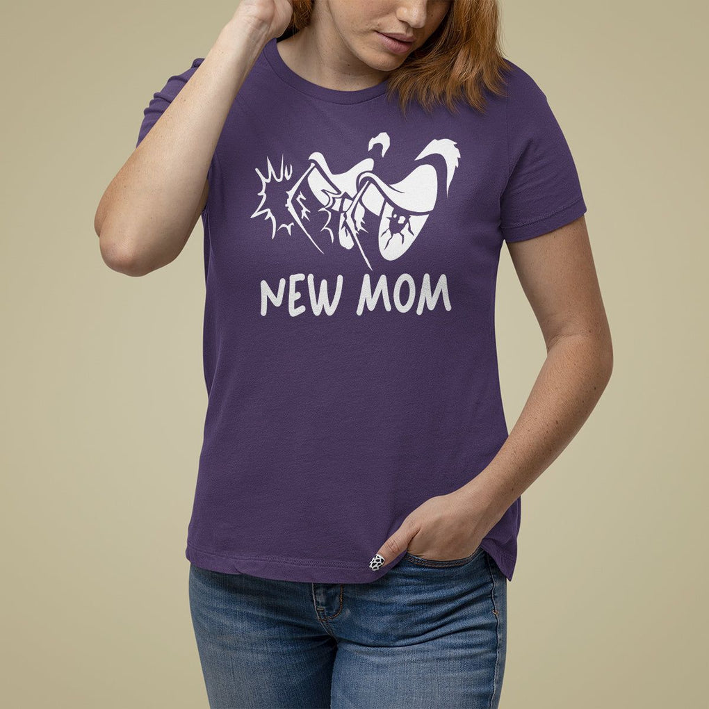 Mother's Day T Shirt For Women New Mom Funny Eyes Need More Sleep TS09 Purple Printyourwear