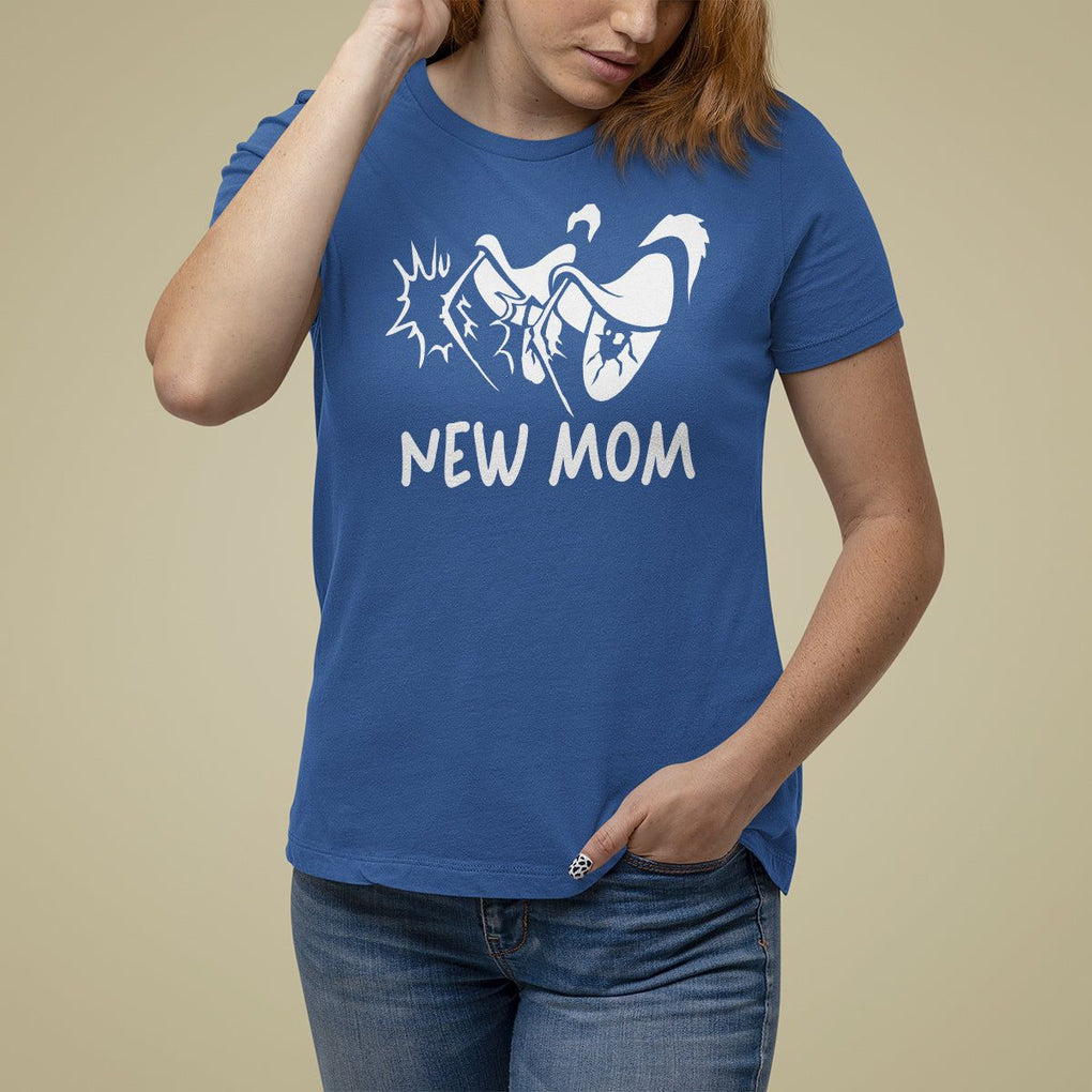 Mother's Day T Shirt For Women New Mom Funny Eyes Need More Sleep TS09 Royal Blue Printyourwear