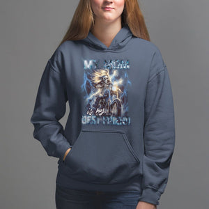 Mother's Day Hoodie My Mom Is My Best Friend Cool Mommy Motorcycle TS09 Navy Printyourwear