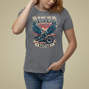 Mother's Day T Shirt For Women Biker Mom Cool Mommy Motorcycle TS09 Charcoal Printyourwear