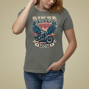 Mother's Day T Shirt For Women Biker Mom Cool Mommy Motorcycle TS09 Military Green Printyourwear