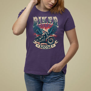 Mother's Day T Shirt For Women Biker Mom Cool Mommy Motorcycle TS09 Purple Printyourwear
