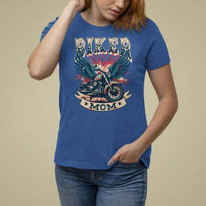Mother's Day T Shirt For Women Biker Mom Cool Mommy Motorcycle TS09 Royal Blue Printyourwear