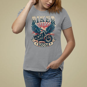 Mother's Day T Shirt For Women Biker Mom Cool Mommy Motorcycle TS09 Sport Gray Printyourwear