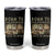Funny Philosopher Tumbler Cup Born To Philosophize Forced To Work Philosophy The School of Athens TS09 Black Print Your Wear