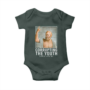 Funny Greek Philosophy Socrates Baby Onesie Corrupting The Youth Philosopher TS09 Print Your Wear