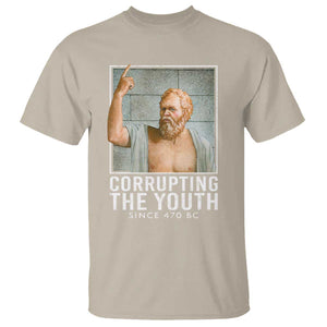 Funny Greek Philosophy Socrates T Shirt Corrupting The Youth Philosopher TS09 Sand Print Your Wear