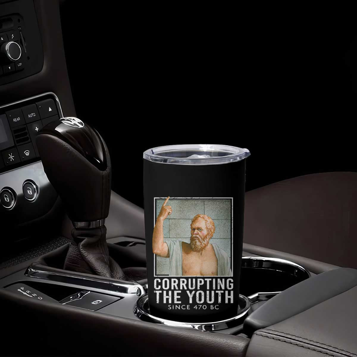 Funny Greek Philosophy Socrates Tumbler Cup Corrupting The Youth Philosopher TS09 Print Your Wear