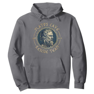 Greek Philosophy Plato Hoodie Platos Cave Rescue Team TS09 Charcoal Print Your Wear
