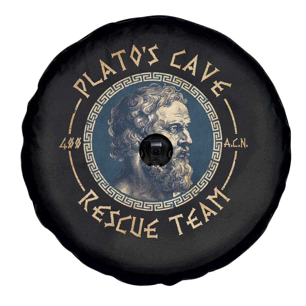 Greek Philosophy Plato Spare Tire Cover Platos Cave Rescue Team TS09 Print Your Wear