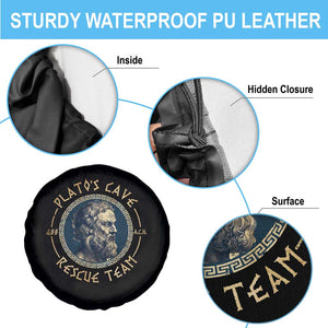 Greek Philosophy Plato Spare Tire Cover Platos Cave Rescue Team TS09 Print Your Wear