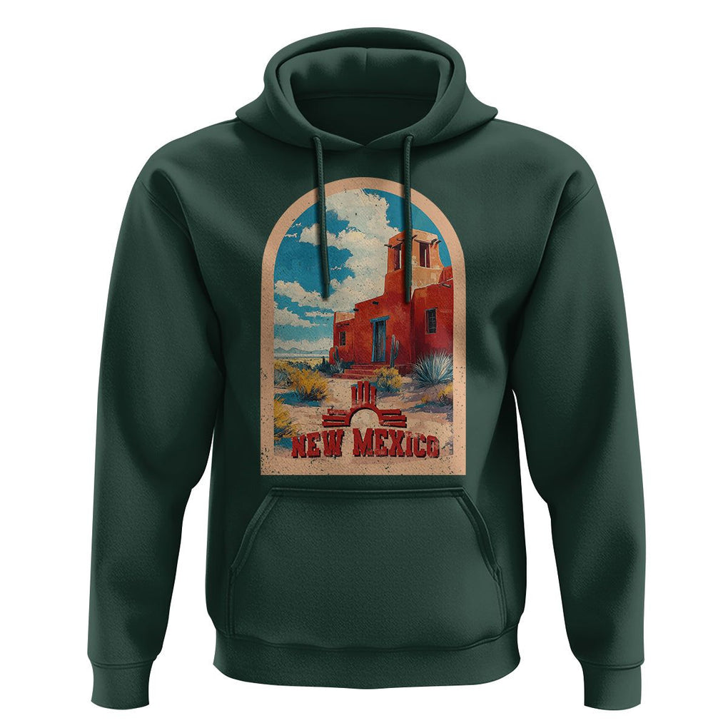 USA Outdoor Vintage New Mexico Hoodie TS09 Dark Forest Green Print Your Wear
