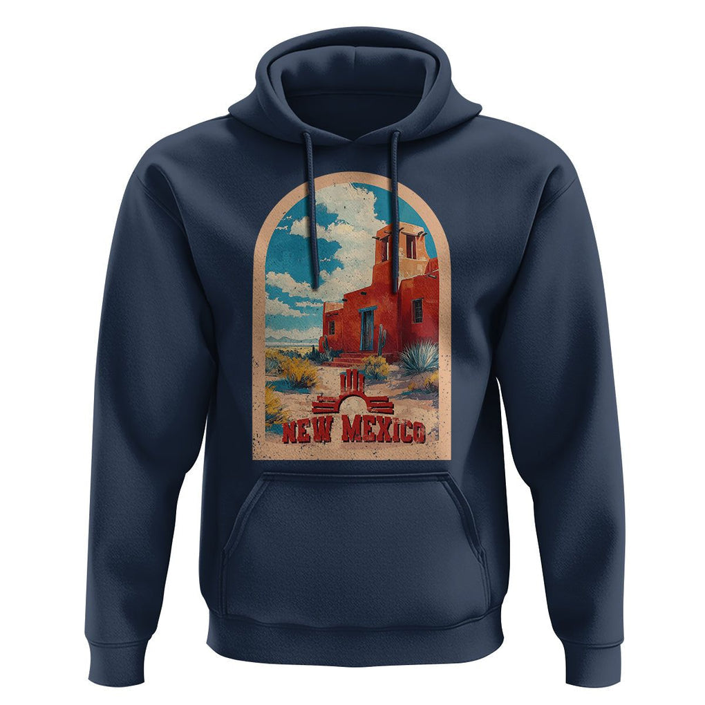 USA Outdoor Vintage New Mexico Hoodie TS09 Navy Print Your Wear