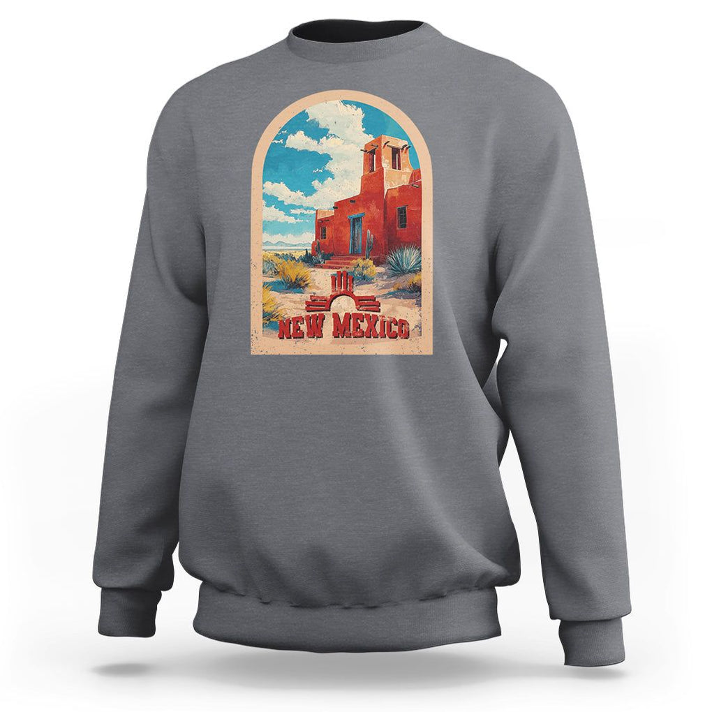 USA Outdoor Vintage New Mexico Sweatshirt TS09 Charcoal Print Your Wear