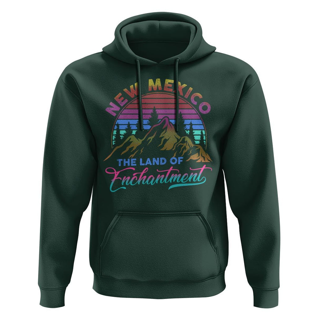 New Mexico Hoodie The Land Of Enchantment USA Outdoor TS09 Dark Forest Green Print Your Wear
