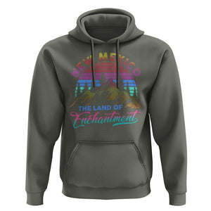 New Mexico Hoodie The Land Of Enchantment USA Outdoor TS09 Military Green Print Your Wear