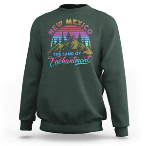 New Mexico Sweatshirt The Land Of Enchantment USA Outdoor TS09 Dark Forest Green Print Your Wear