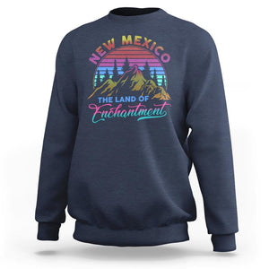 New Mexico Sweatshirt The Land Of Enchantment USA Outdoor TS09 Navy Print Your Wear