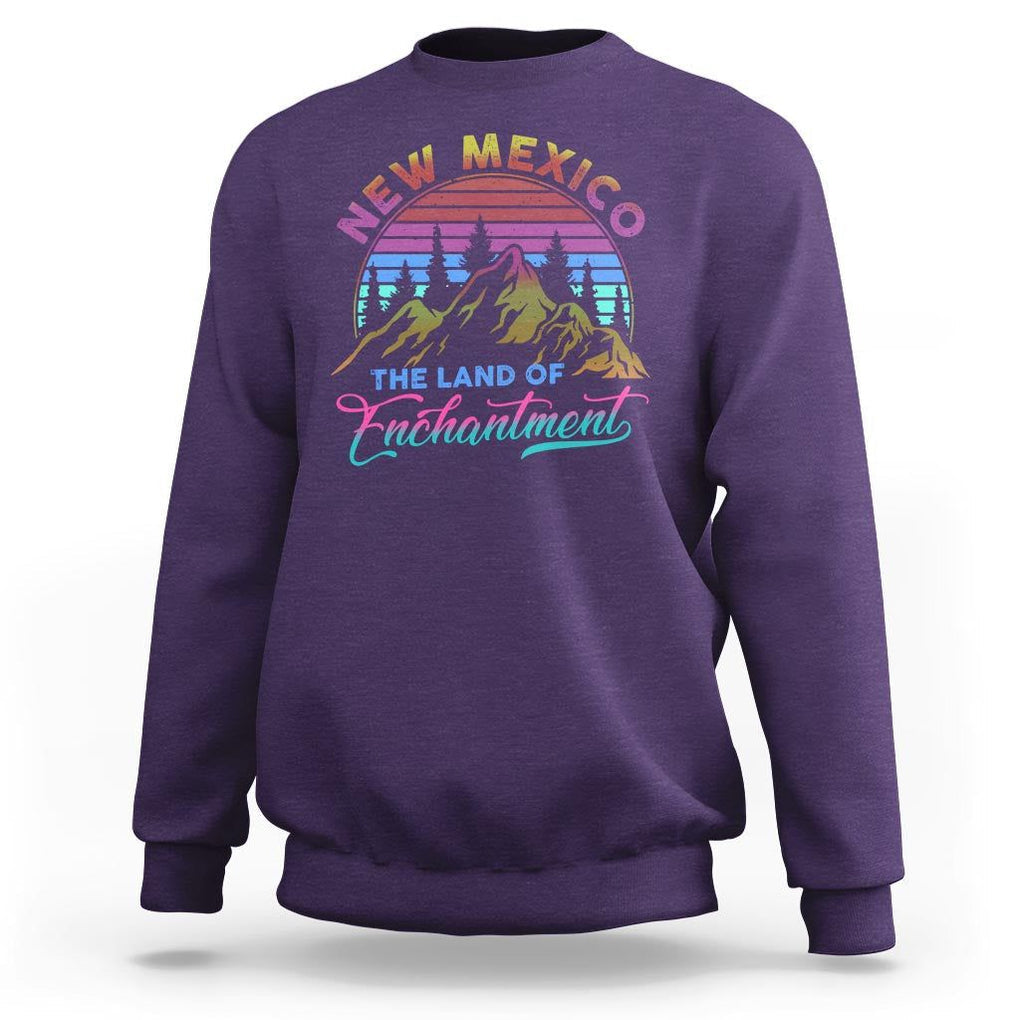 New Mexico Sweatshirt The Land Of Enchantment USA Outdoor TS09 Purple Print Your Wear
