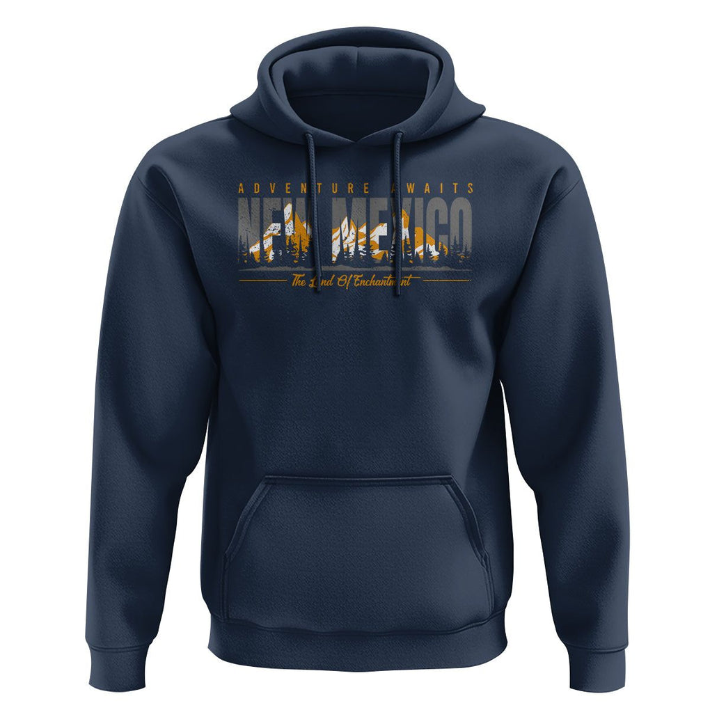 New Mexico Hoodie Adventure Awaits The Land Of Enchantment USA Outdoor TS09 Navy Print Your Wear