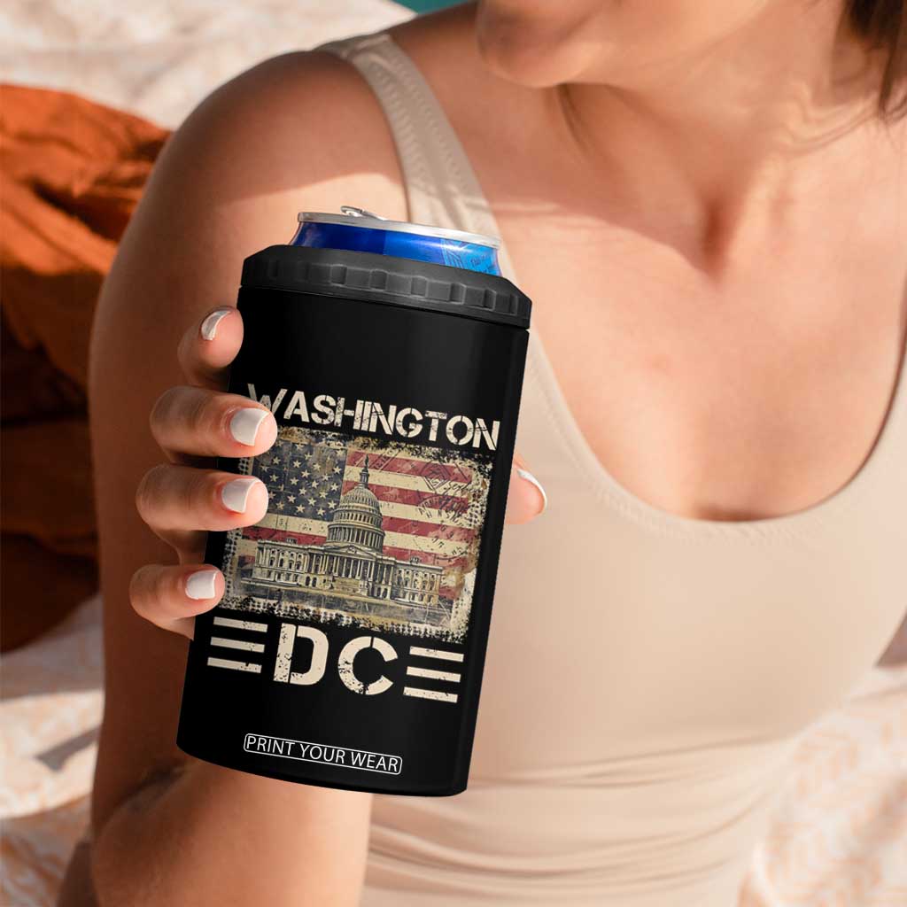 Washington DC Lover U.S. Capitol Building 4 in 1 Can Cooler Tumbler TS09 Print Your Wear