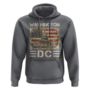 Washington DC Lover U.S. Capitol Building Hoodie TS09 Charcoal Print Your Wear